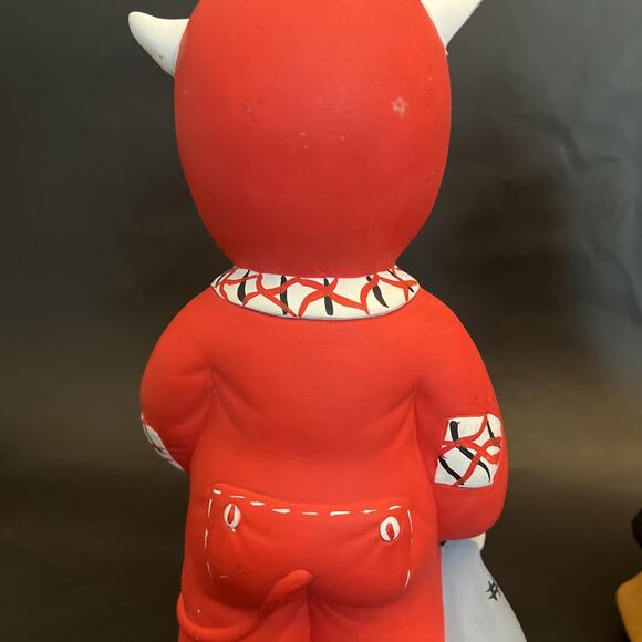 Ceramic Mold Witch & Devil Trick or Treat Halloween Hobbyist | VTG ‘87 | ~ 11” - Picture 7 of 14